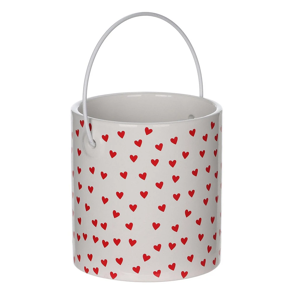 Valentine's day,Ceramic hearts Pail.