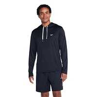 Haut à capuchon de bain manches longues couleur unie Speedo pour hommes Tailles P-2XL