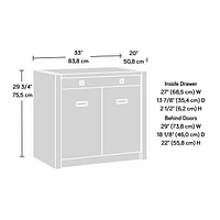 Sauder Dixon City Library Base, Brushed Oak, 432888