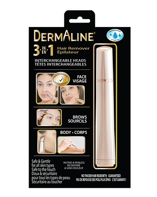 DermaLine 3 in 1, Face, Brow and Body Hair Remover