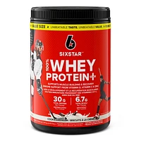 Six Star 100% Whey Protein Plus, Whey Protein Powder, Whey Protein Isolate & Peptides, Lean Protein Powder for Muscle Gain, Whey Isolate Protein Shake, Cookies and Cream, 4 lbs, 1.81 kg