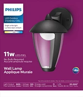 PHILIPS 11W Integrated LED Outdoor Wall Lamp, Outdoor 11W LED 10.5"