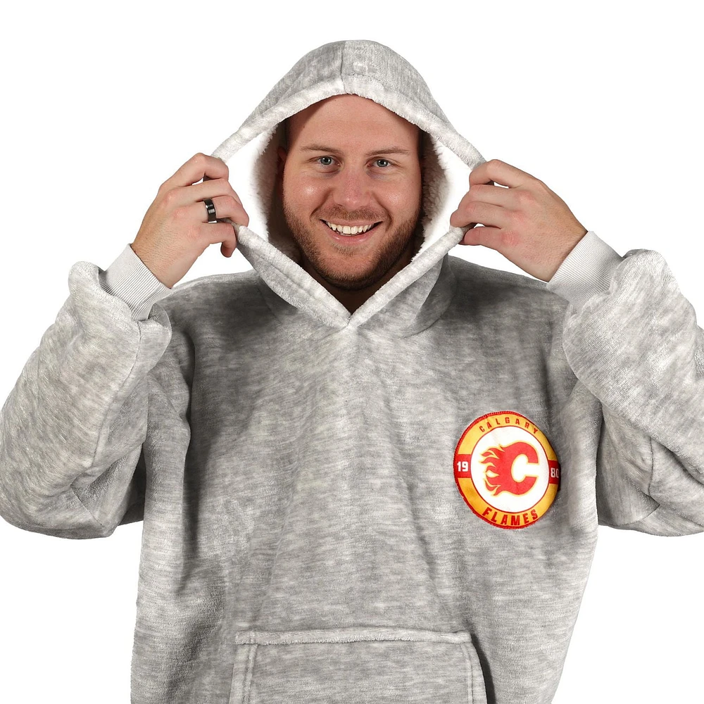 NHL Calgary Flames Game Time Hoodie Blanket