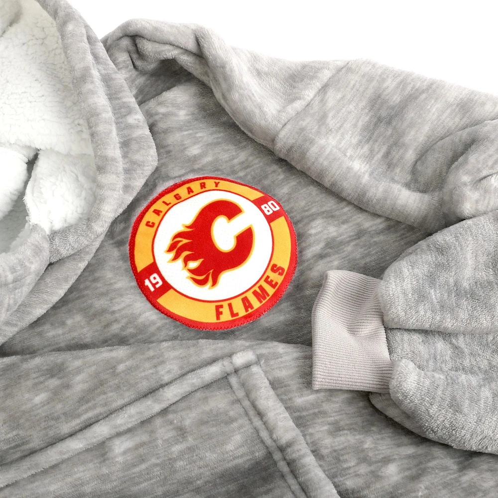 NHL Calgary Flames Game Time Hoodie Blanket