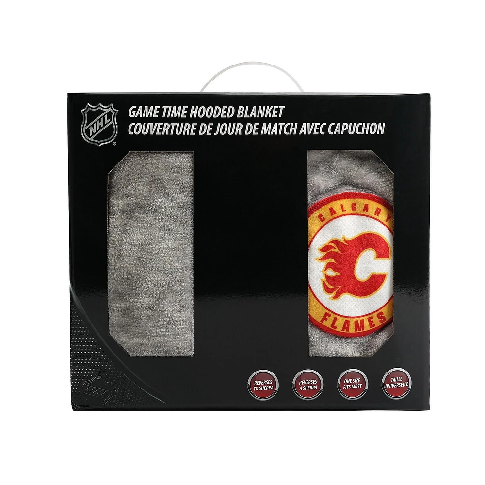 NHL Calgary Flames Game Time Hoodie Blanket