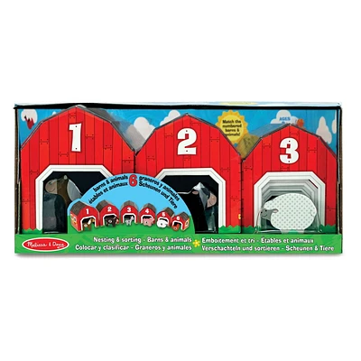 Melissa & Doug Nesting & Sorting Barns & Animals