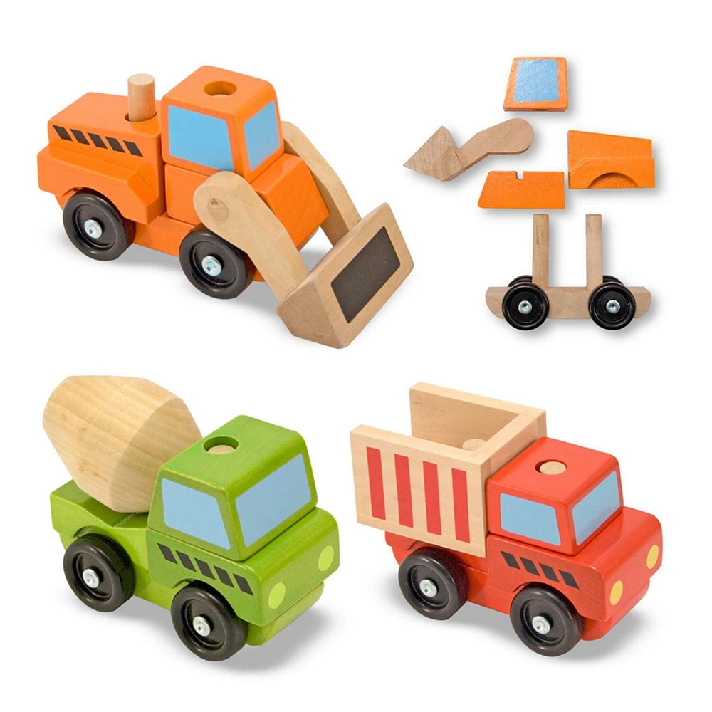 Melissa & Doug Stacking Construction Vehicles