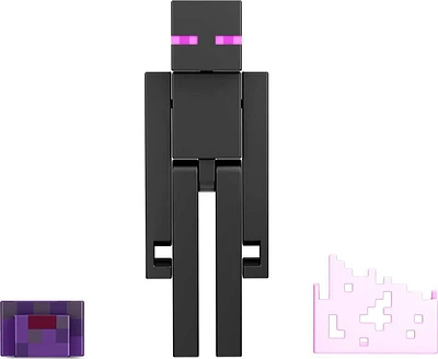 Minecraft Enderman Figure Action Figure, 3.25-in, with 1 Build-a-Portal Piece & 1 Accessory