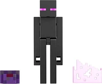 Minecraft Enderman Figure Action Figure, 3.25-in, with 1 Build-a-Portal Piece & 1 Accessory