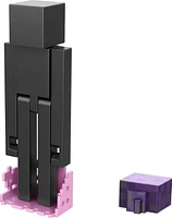 Minecraft Enderman Figure Action Figure, 3.25-in, with 1 Build-a-Portal Piece & 1 Accessory