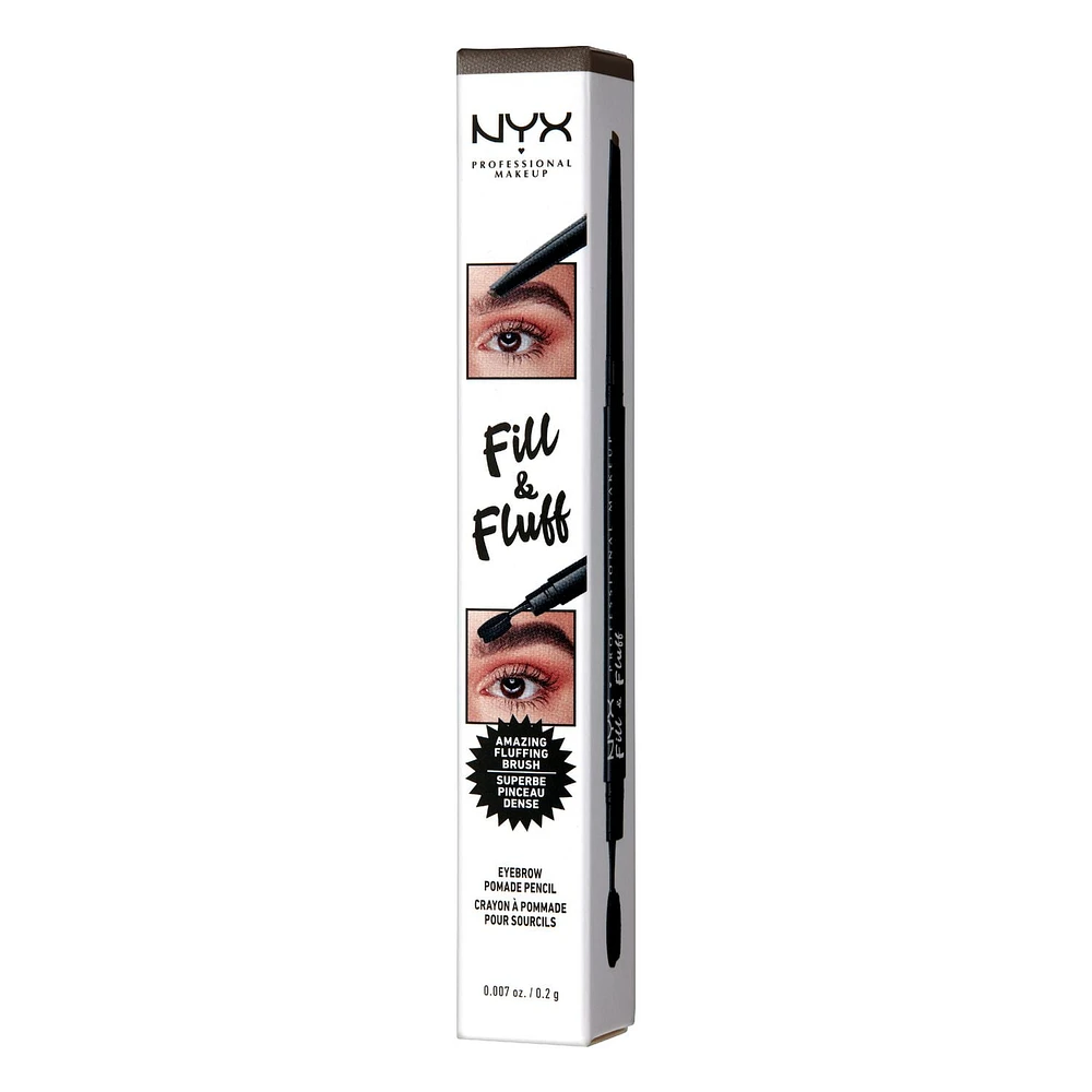 NYX Professional Makeup Fill & Fluff Eyebrow Pomade Pencil, 0,2 g, eyebrow pomade