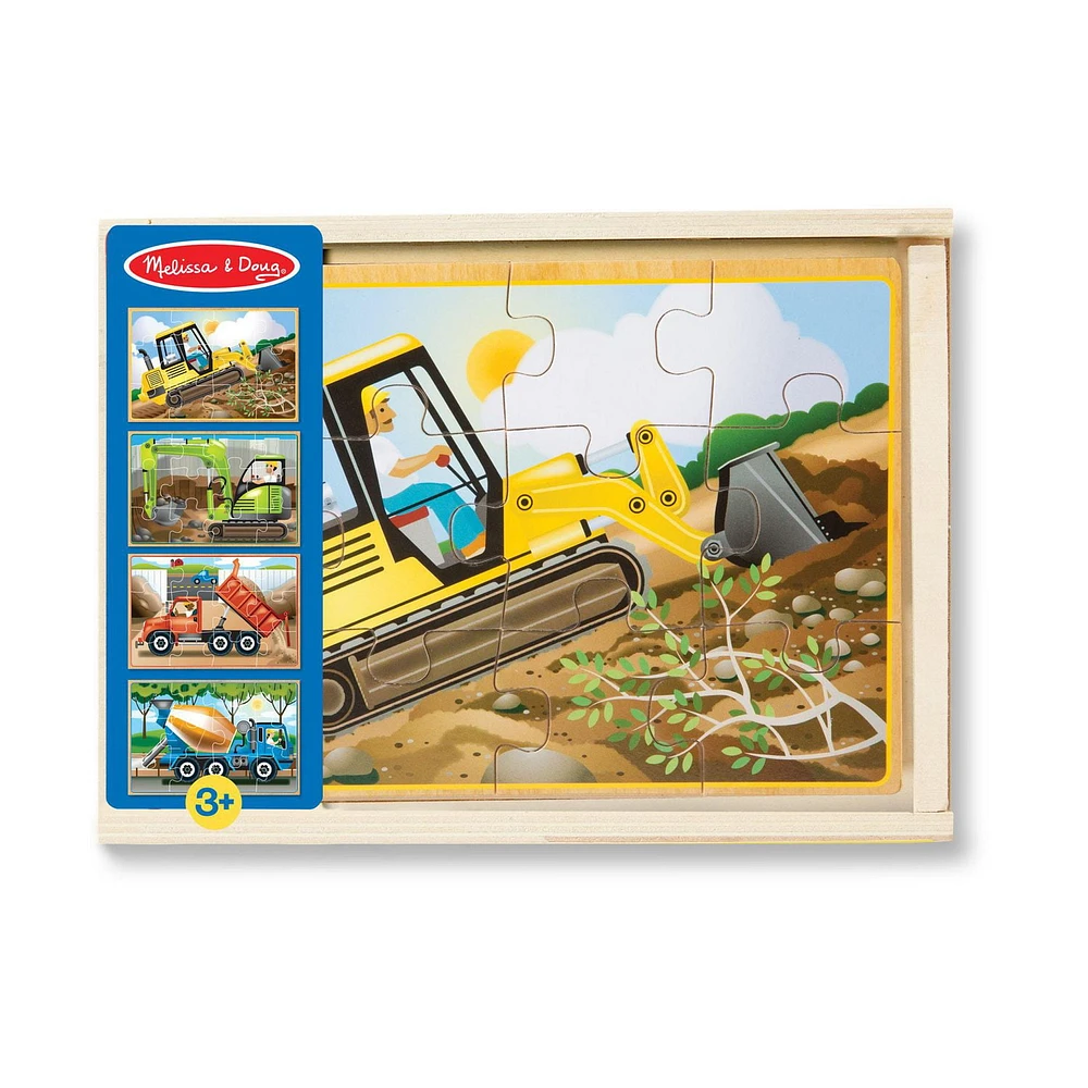 Melissa & Doug Construction Puzzles in a Box