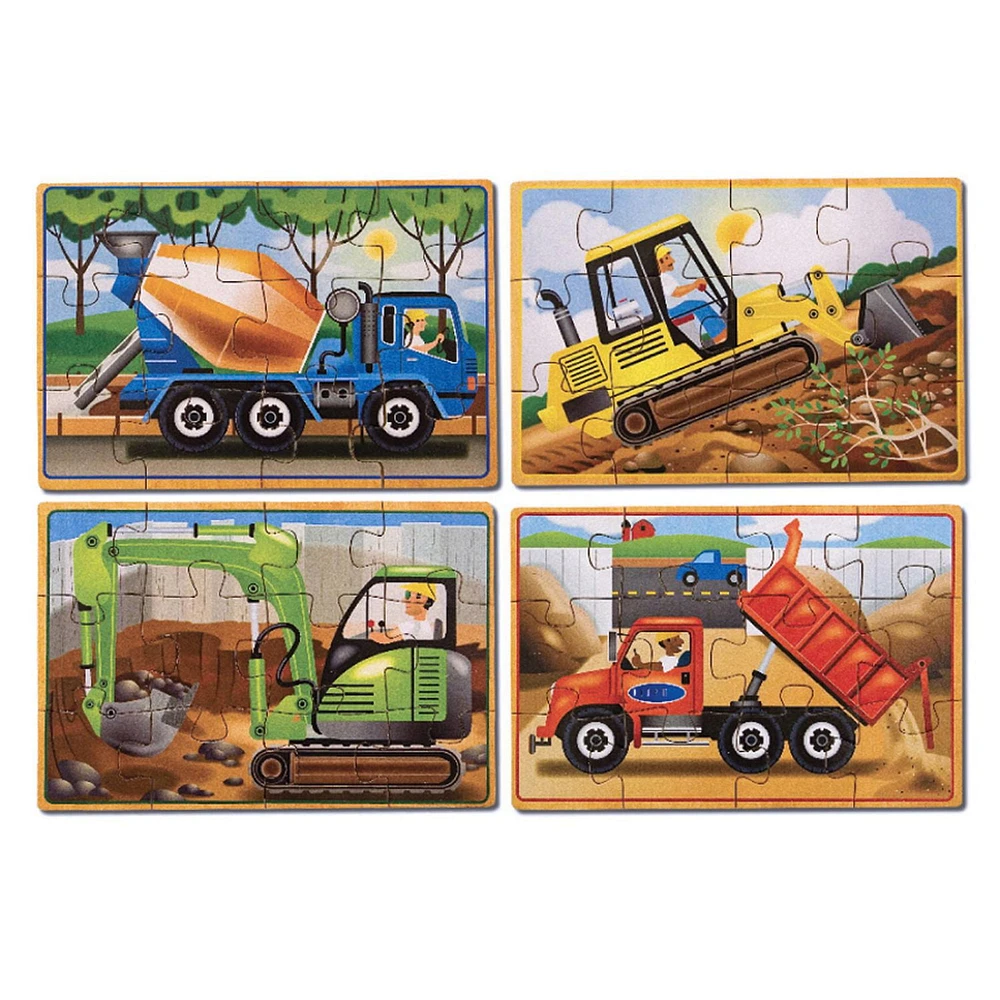 Melissa & Doug Construction Puzzles in a Box