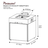 Pacific Small Space Propane Firepit