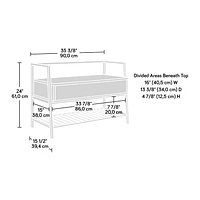 Sauder® North Avenue Storage Bench, Sindoori Mango, 428202