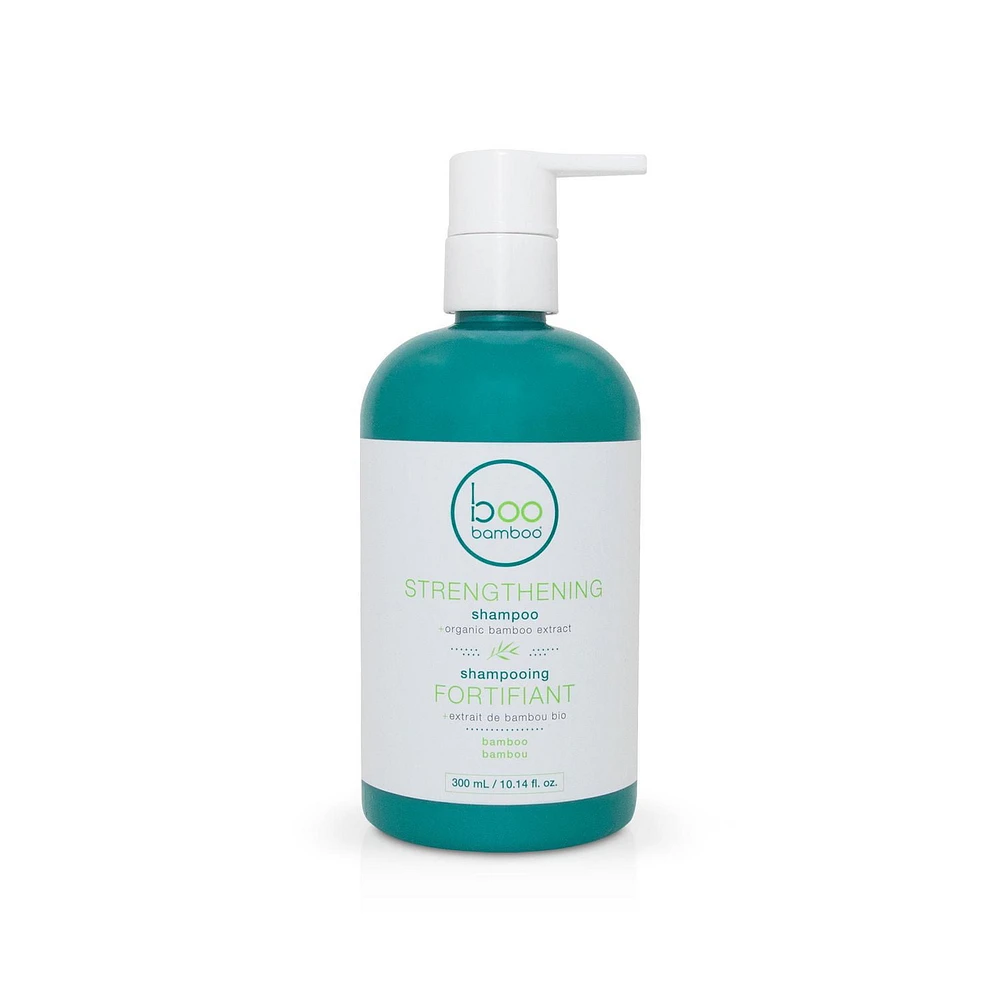 Coffret de soins capillaires fortifiants Entièrement Naturels Boo Bamboo de 2 pcs - Shampooing, Revitalisant & + Cadeau en prime