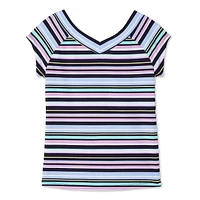 Justice Girls' V-neckline Tee