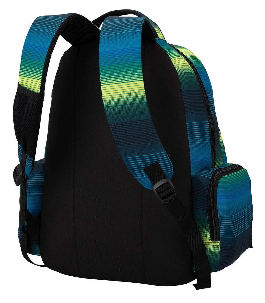 Swiss Alps Rainproof Backpack, Rainproof School Backpack in Multicolour Stripes