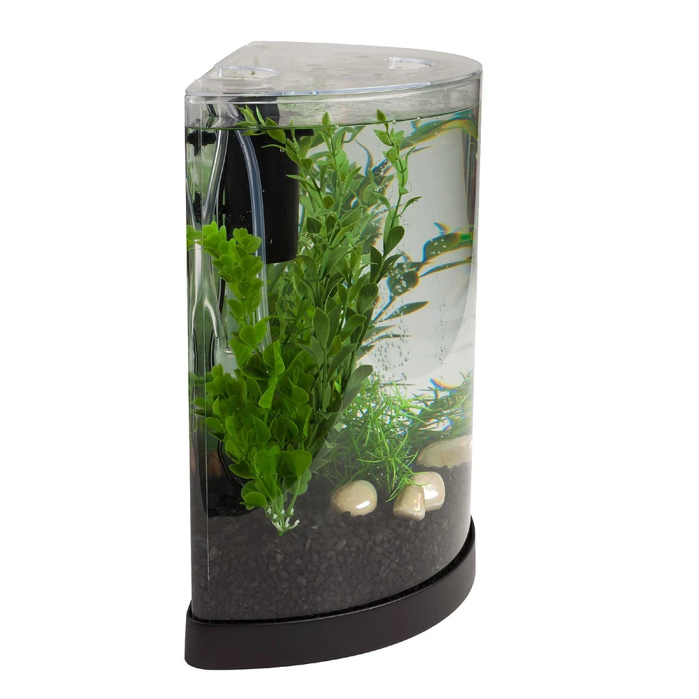 Tetra Bubbling Half Moon Aquarium LED Kit, 3 gal