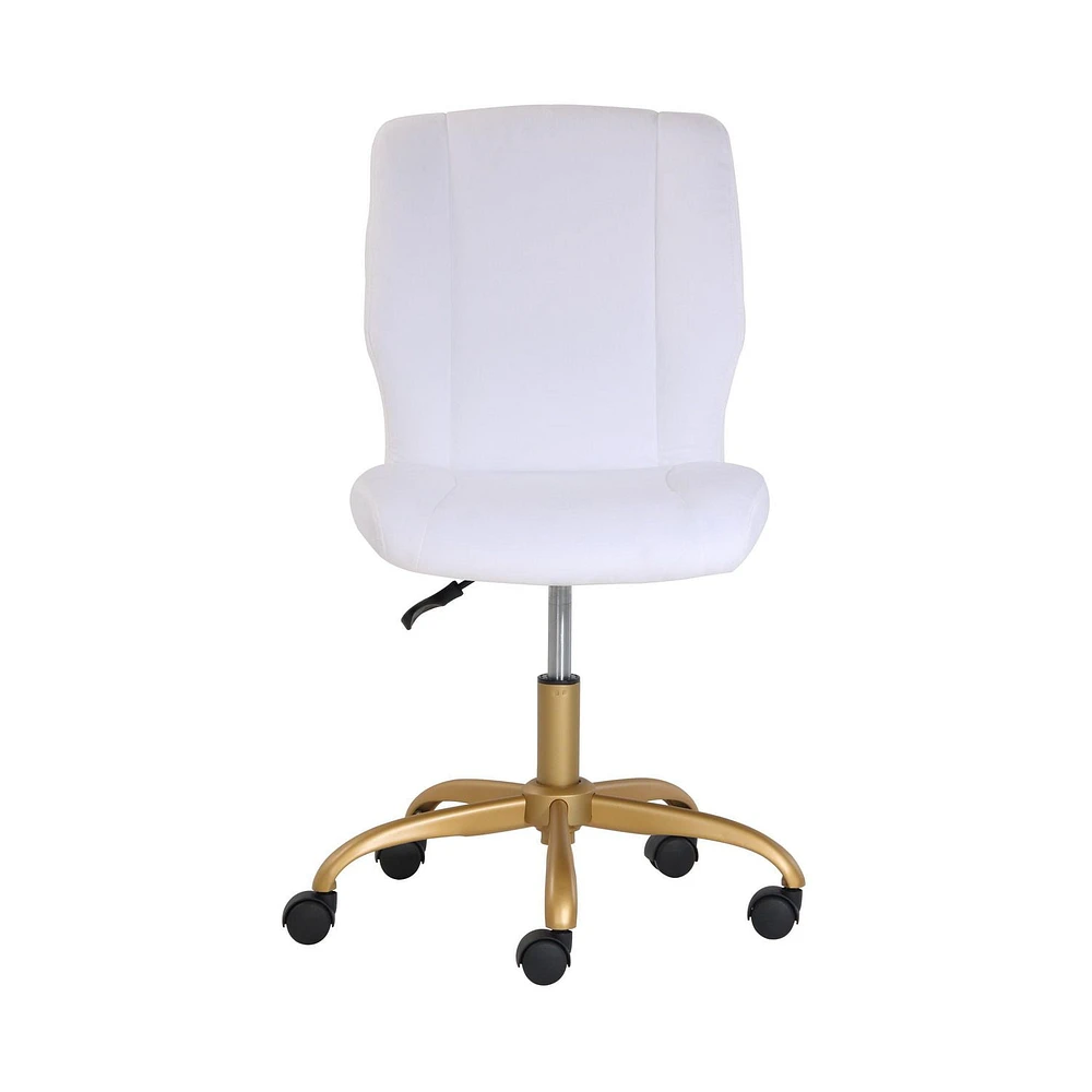 Mainstays Plush Velvet Office Chair, Velvet Task Chair