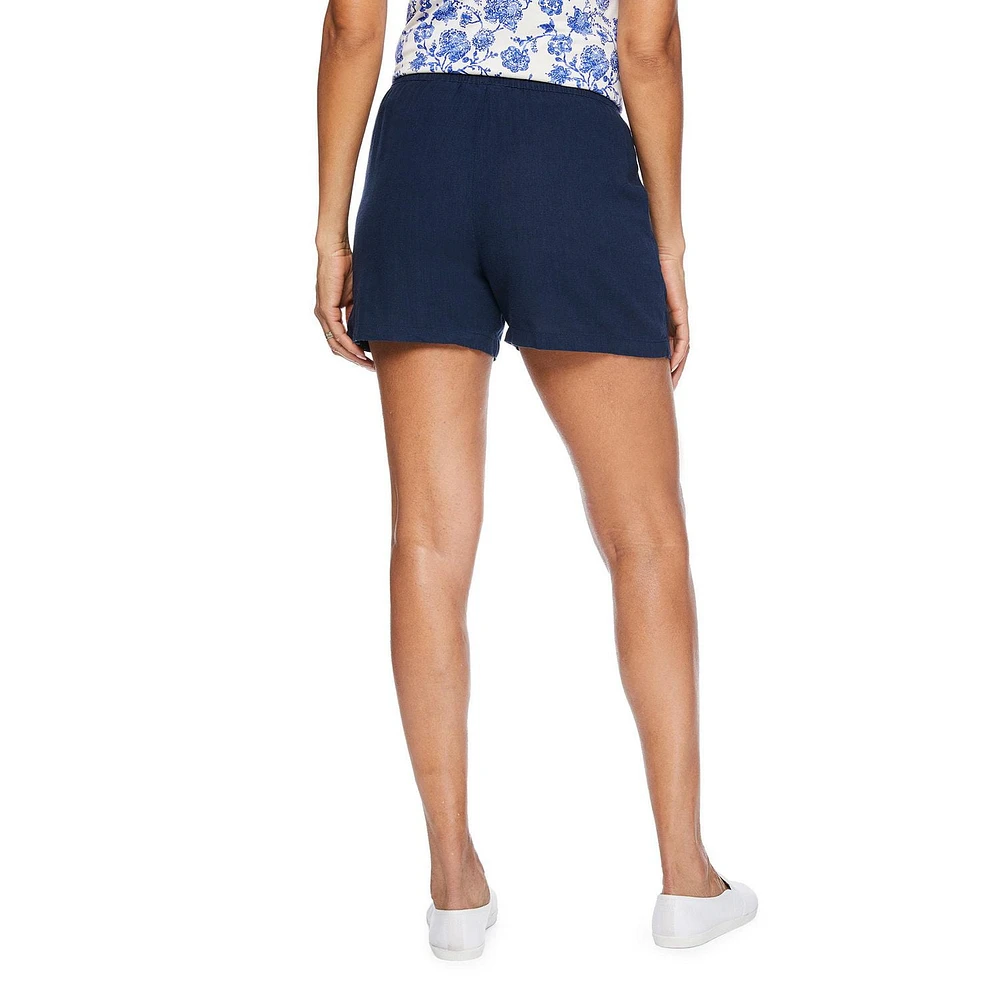 Short en mélange de lin Iyla pour femmes Tailles TP–TTG