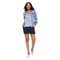 Short en mélange de lin Iyla pour femmes Tailles TP–TTG