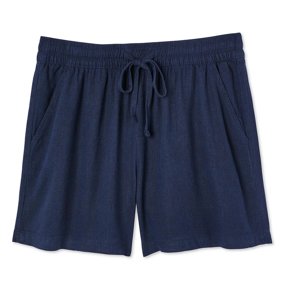 Short en mélange de lin Iyla pour femmes Tailles TP–TTG