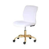 Mainstays Plush Velvet Office Chair, Velvet Task Chair