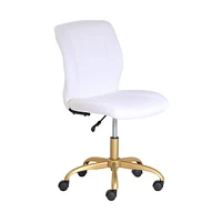 Mainstays Plush Velvet Office Chair, Velvet Task Chair