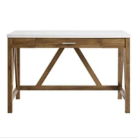 Manor Park Rustic Farmhouse Wood Computer Desk - Multiple Finishes