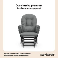 Storkcraft Hoop Glider and Ottoman
