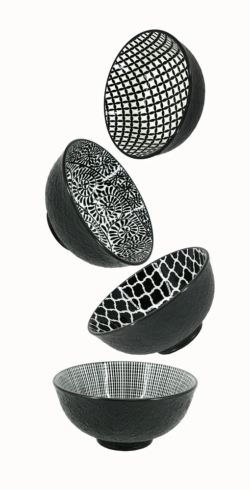 BIA B/W Bowls, 12cm