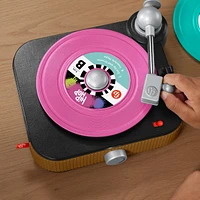 Fisher-Price Rockin’ Record Player Musical Toy for Preschool Pretend Play