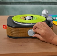 Fisher-Price Rockin’ Record Player Musical Toy for Preschool Pretend Play