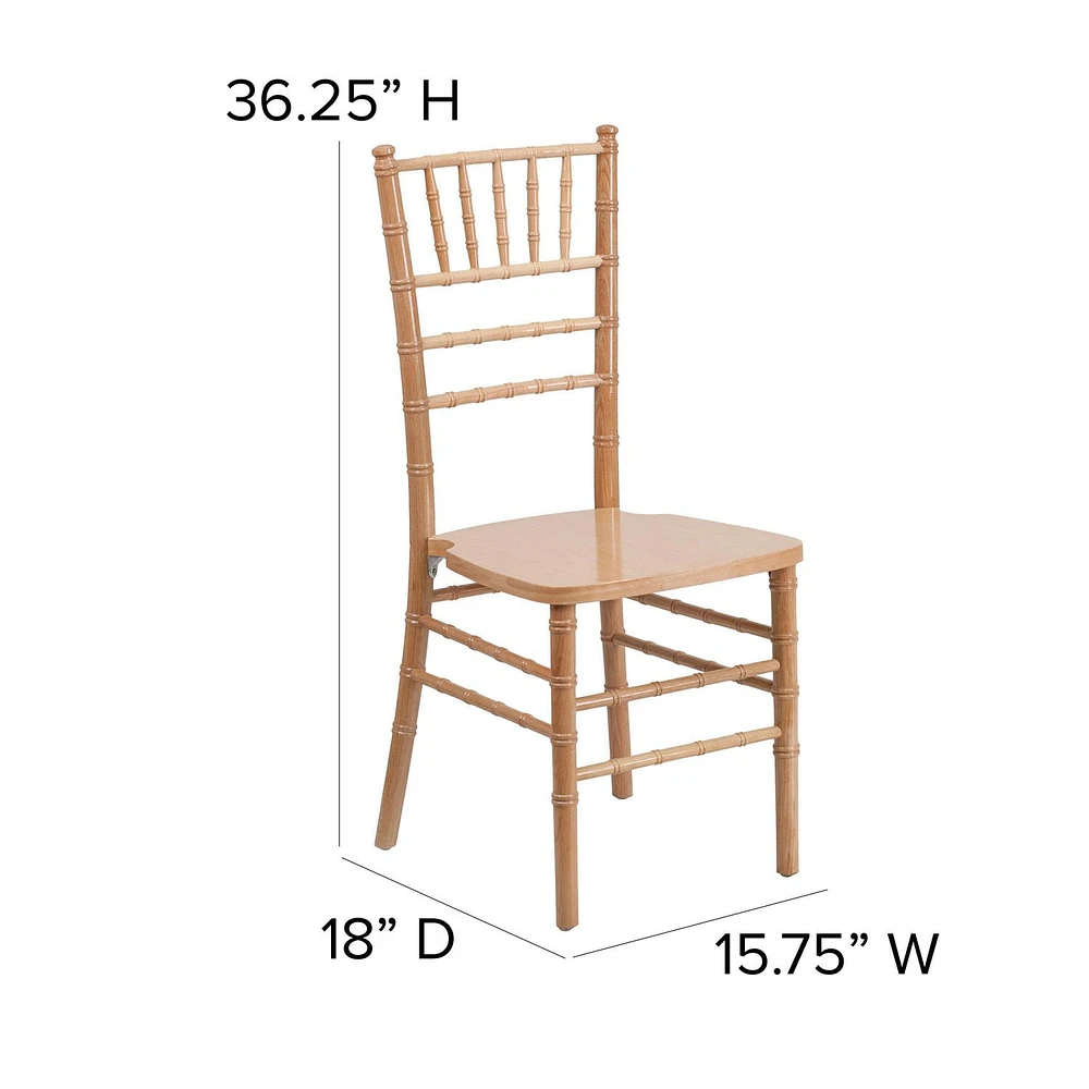 HERCULES Series Black Wood Chiavari Chair