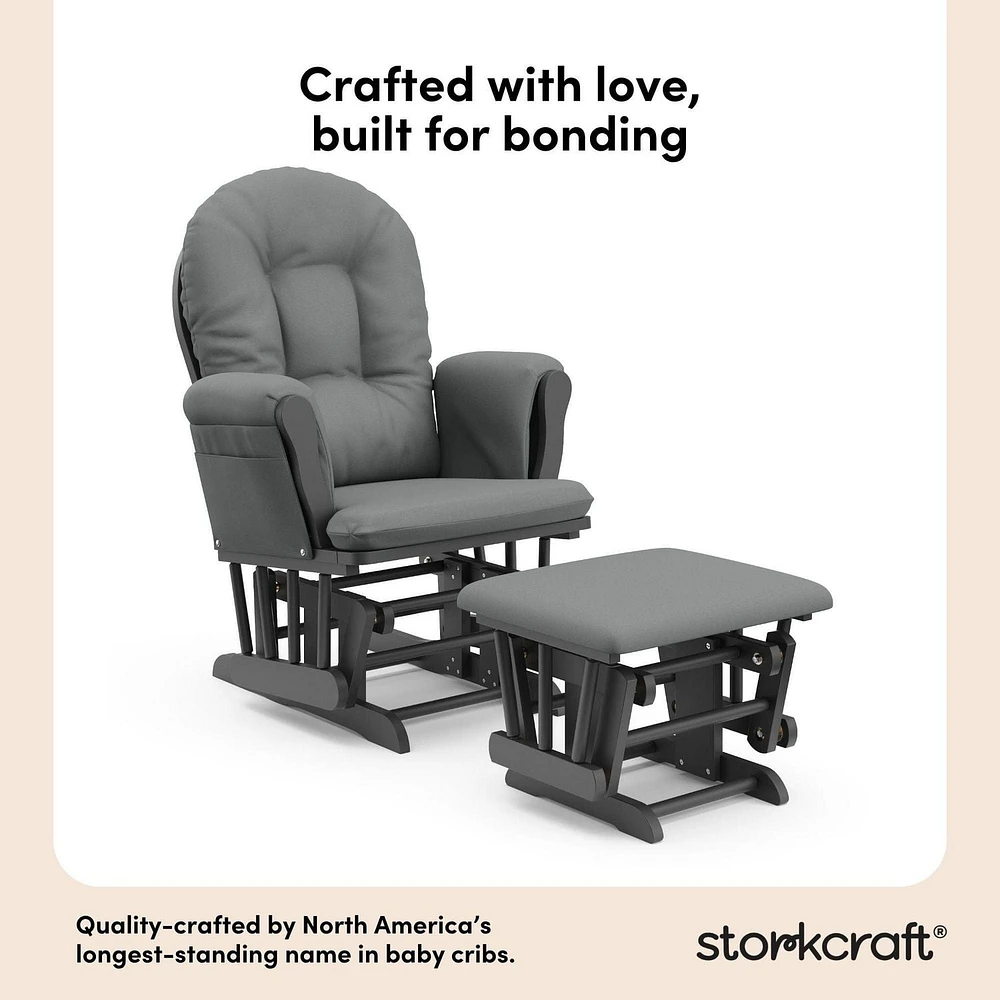 Storkcraft Hoop Glider and Ottoman