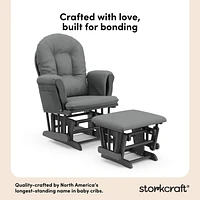 Storkcraft Hoop Glider and Ottoman
