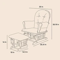 Chaise et repose-pieds Storkcraft Hoop