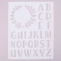 On the Surface™ Monogram Letters & Accent Design Stencil Sheet, 10 in. x 7 in.