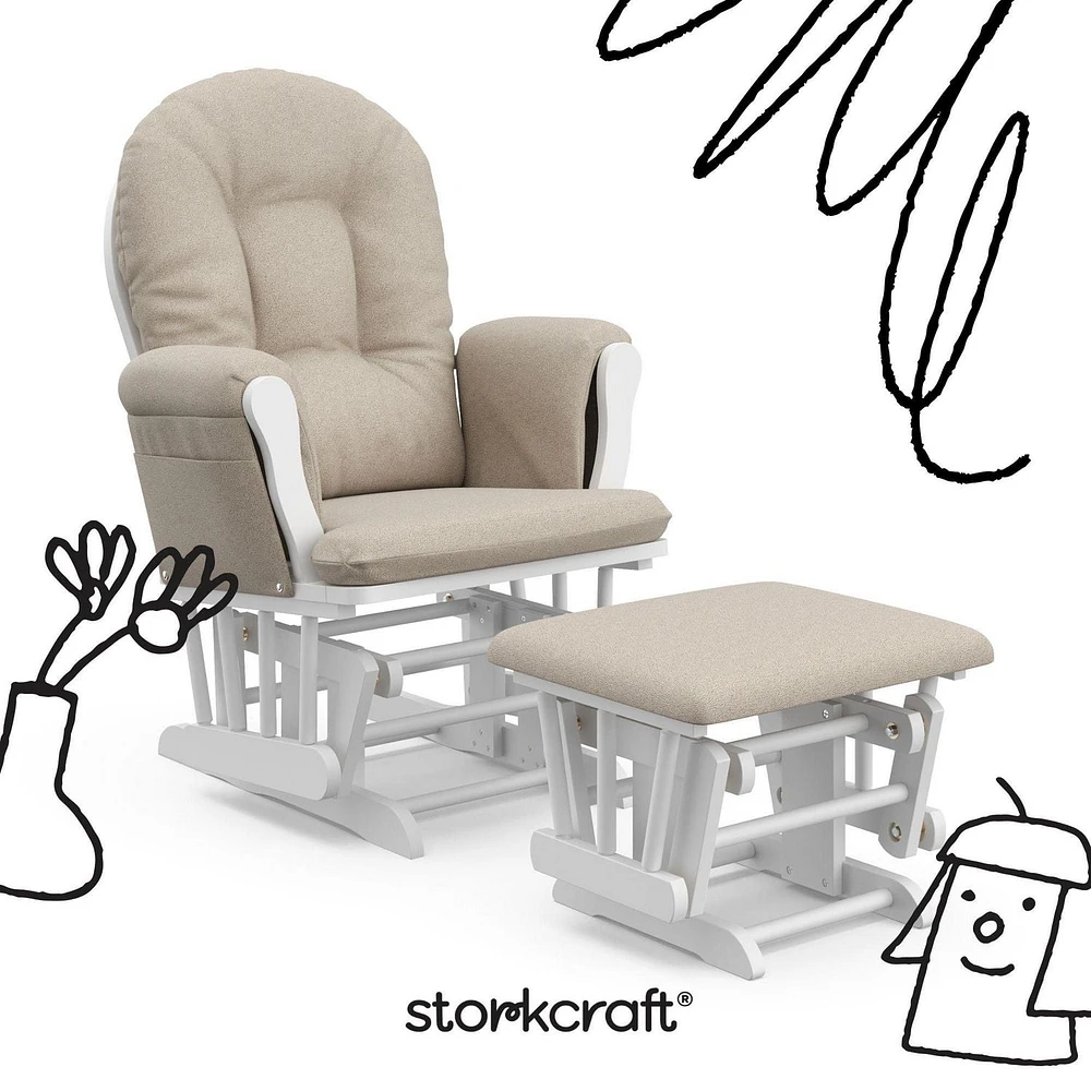 Chaise et repose-pieds Storkcraft Hoop