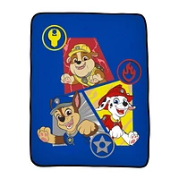 Paw Patrol "Badge Up Boys"  Silk Touch Throw