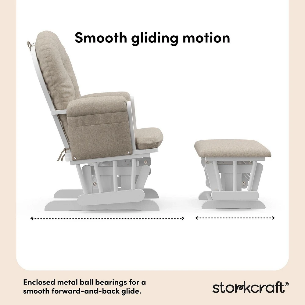 Chaise et repose-pieds Storkcraft Hoop