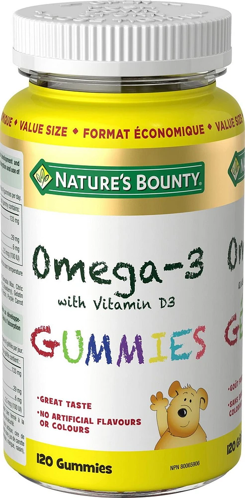 Kids Omega-3 with Vitamin D3 Gummies