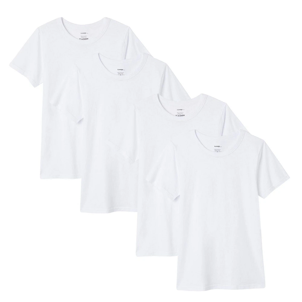 George Boys' Cotton Short Sleeve Tee 4-Pack