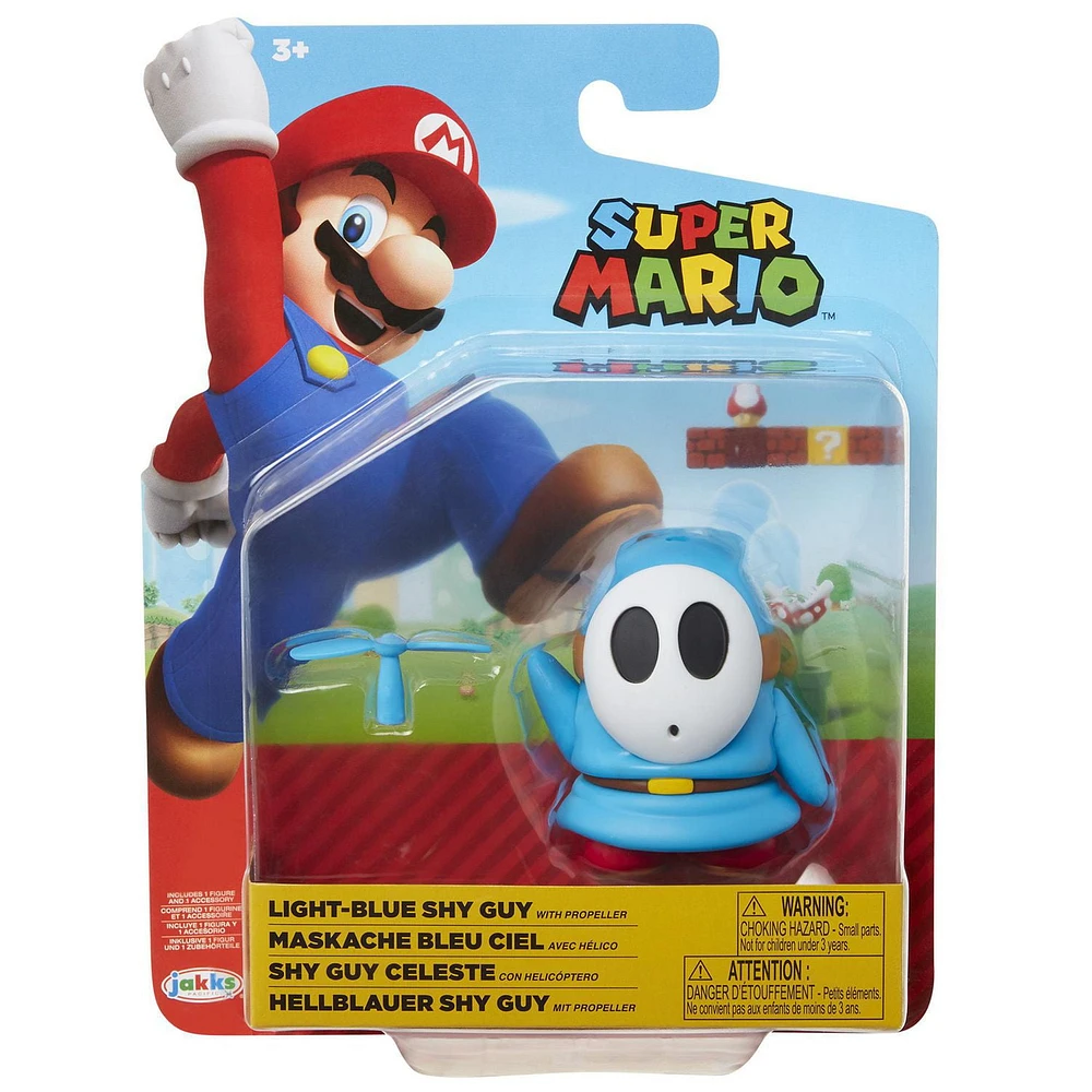 Nintendo 4" Blue Shy Guy with Propeller