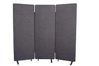 Luxor RECLAIM Acoustic Room Dividers - 3 Pack in Slate Gray