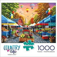 Buffalo Games - Country Life - Farmer's Market - 1000 Piece Jigsaw Puzzle