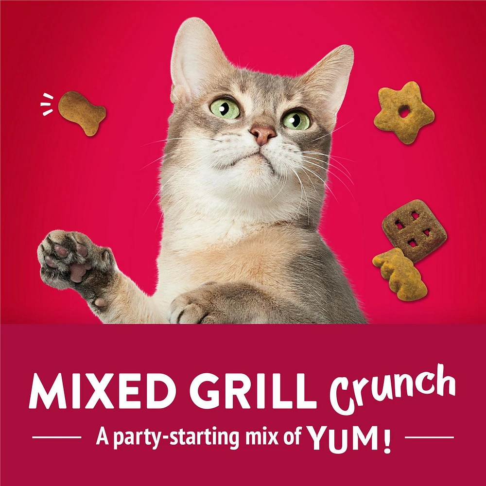 Friskies Party Mix Mixed Grill Crunch, Cat Treats 454g, 454 g