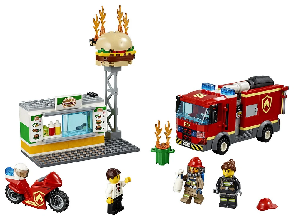 LEGO City Burger Bar Fire Rescue 60214 Building Kit (327 Piece)