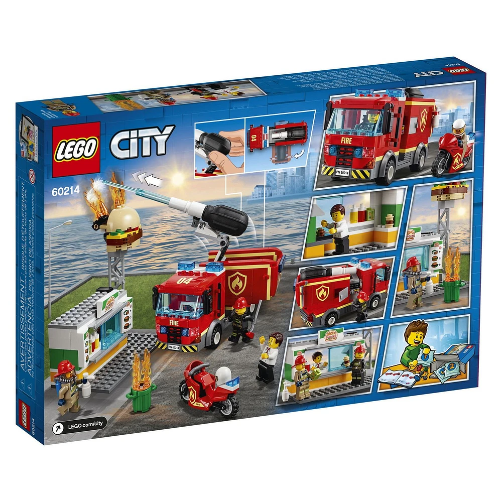 LEGO City Burger Bar Fire Rescue 60214 Building Kit (327 Piece)